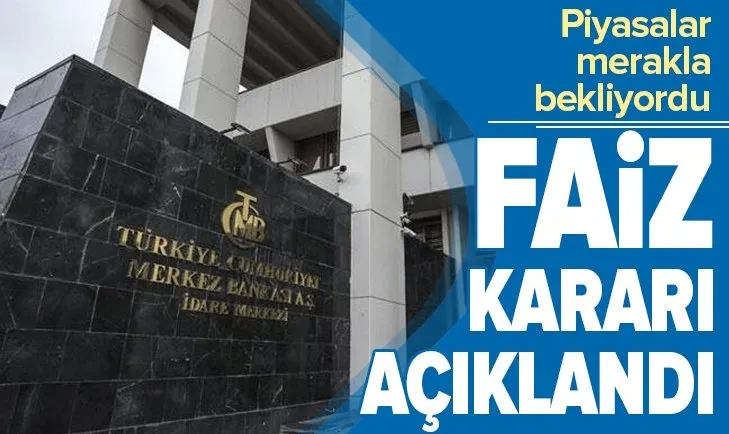 Son dakika: Merkez Bankası faiz kararını açıkladı