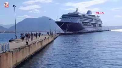 Alanya’da kruvaziyer trafiği sürüyor