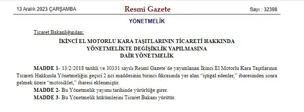 ikinci-el-tasit-satisinda-uygulanan-6-ay-ve-6-bin-kilometre-kuralina-motosiklet-de-dahil-edildi-1702416088608.jpg İkinci el taşıt satışında uygulanan 6 ay ve 6 bin kilometre kuralına motosiklet de dahil edildi - 1