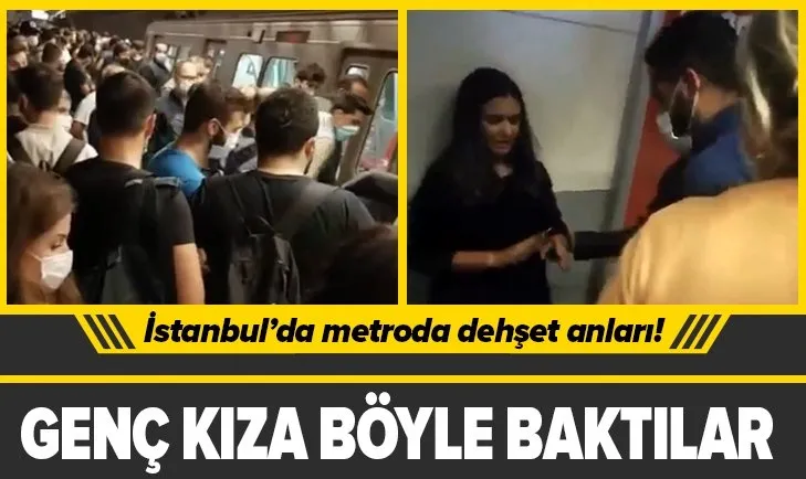 İstanbul'da metro raylarına düşen genç kız yaralı kurtuldu