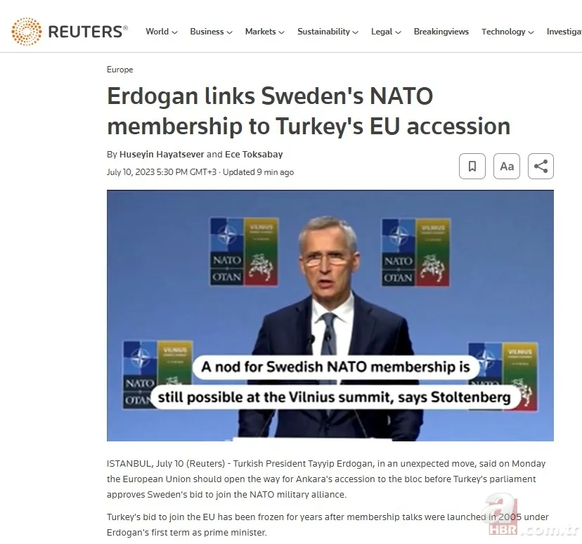 Başkan Erdoğan’ın resti dünya manşetlerini süsledi! 7