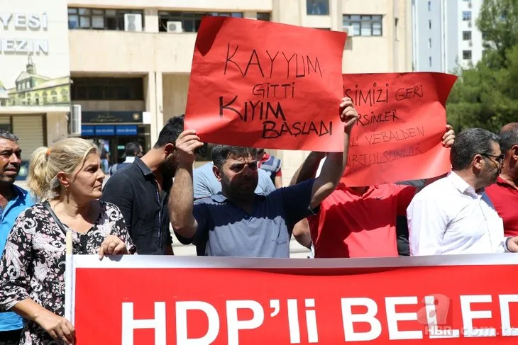 HDP’li Diyarbakır Belediyesi’ndeki işçi kıyımına protesto