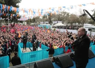 Erdoğan Muğla'da böyle karşılandı! Erdoğan'a büyük sevgi seli...