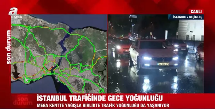 İstanbul'da sıcaklık 6 ila 10 derece birden düştü! Beklenen yağış başladı | A Haber muhabiri son durumu canlı yayında aktardı - 3