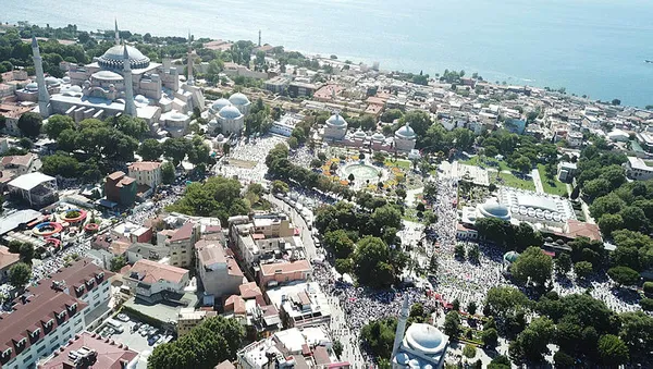 Başkan Erdoğan'dan Ayasofya Camii fotoğraflı cuma mesajı - 2