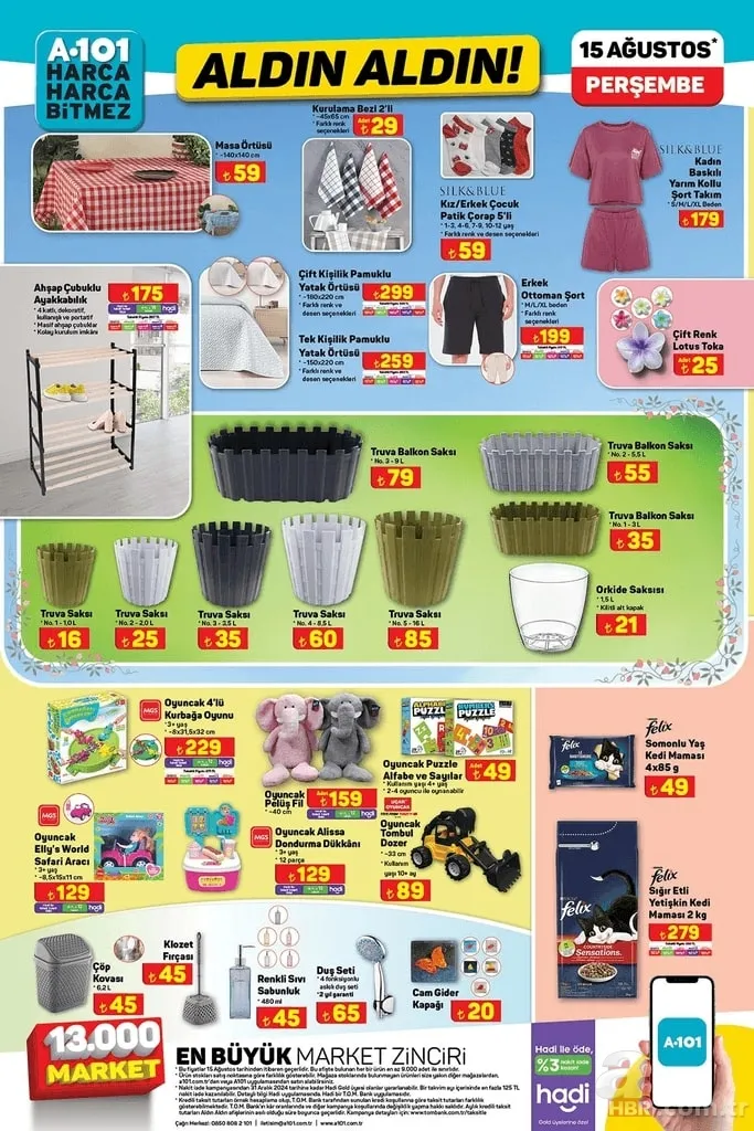 15 Ağustos A101 kataloğu 2024 | Aldın Aldın denildi ürünleri gören koştu: Elektrikli moped, 6500 flat tiny house, çekme karavan... 8