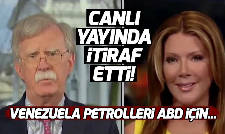 John Boltondan canlı yayında Venezuela itirafı