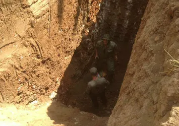 Nusaybin'de teröristlerce kazılan tünel bulundu