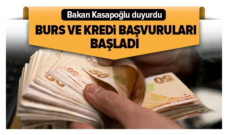 Son dakika: Bakan Kasapoğlu duyurdu: 2020-2021 eğitim öğretim yılı için burs ve kredi başvuruları başladı