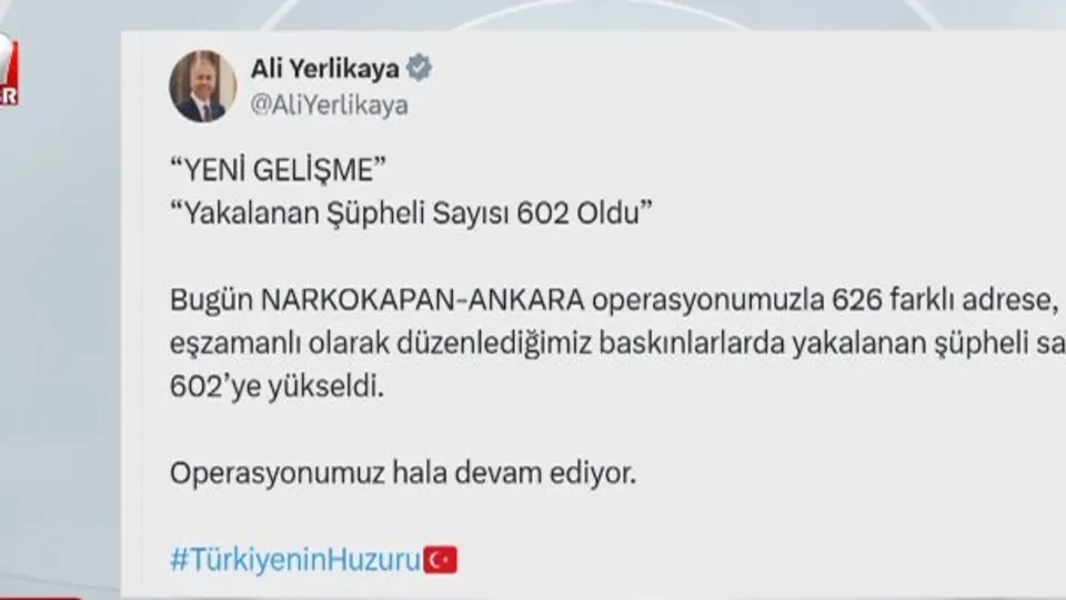 Uyuşturucu operasyonu: Narkokapan-Ankara