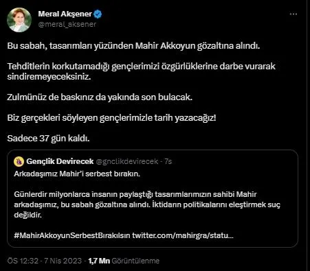Erdoğan sayesinde çarpıtmasıyla Başkan Erdoğan ve Bahçeli düşmanlığı yapan Mahir Akkoyun HDP sempatizanı çıktı