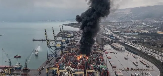 İskenderun Limanı YANGIN SON DAKİKA | İskenderun Limanı’nda çıkan yangın söndürüldü mü, 8 ŞUBAT son durum ne?