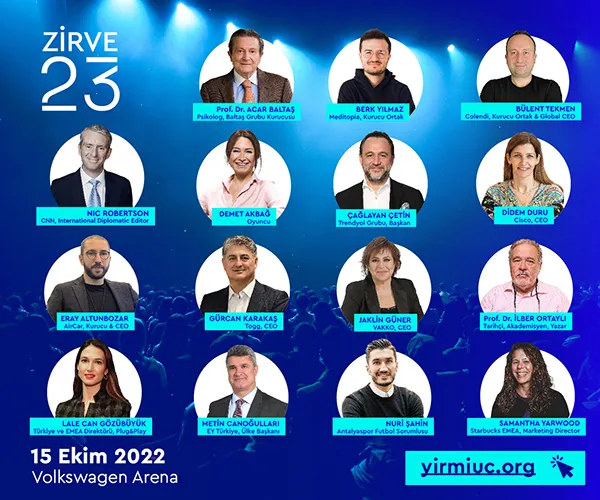 Zirve 23, 15 Ekim Cumartesi günü Volkswagen Arena’da gençlerle buluşuyor