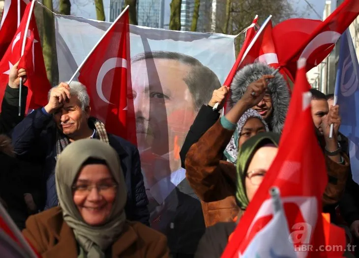 Başkan Erdoğan'a Belçika'da coşkulu karşılama