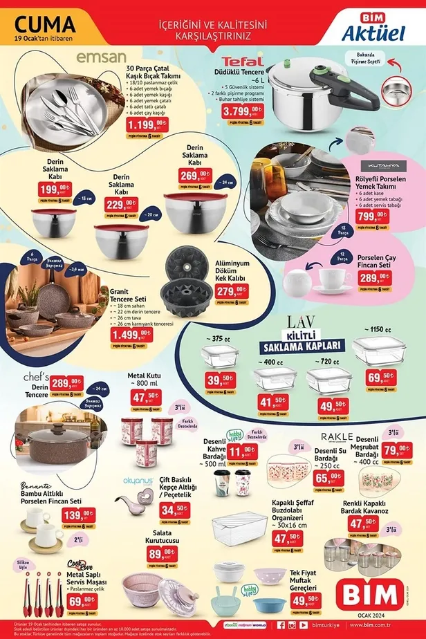 BİM 26 Ocak aktüel ürünler kataloğu yayınlandı! BİM’in kataloğunda hangi ürünler indirime girdi? İşte yeni afiş…