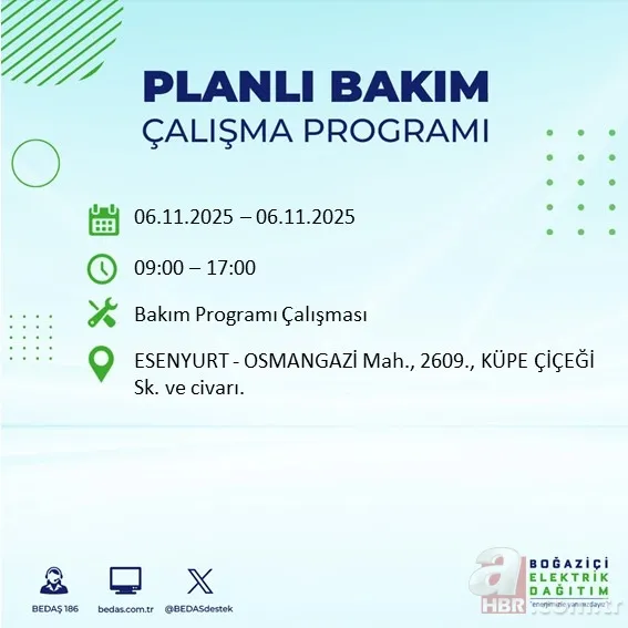 Mahalleniz listede mi? İstanbul’da 9 saatlik kesinti: Hangi ilçelerde elektrikler kesilecek? 11