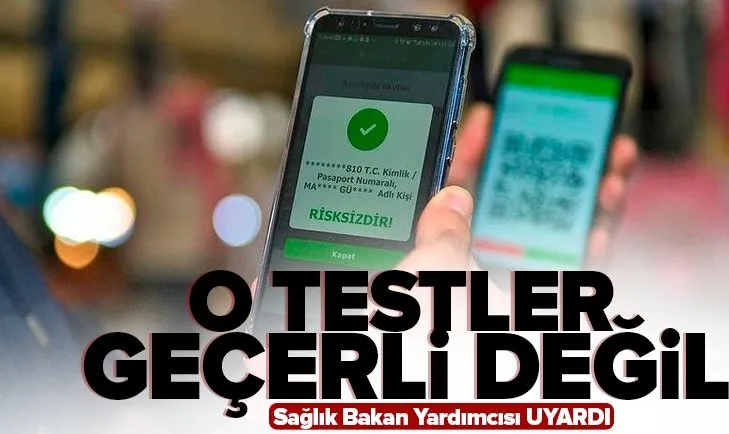 Sağlık Bakan Yardımcısı Birinci’den PCR testi uyarısı: Kare kodu olmayan hiçbir laboratuvar testi geçerli değil