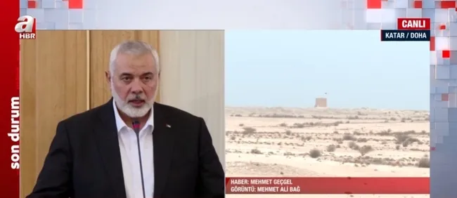 A Haber şehit İsmail Haniye’nin Katar’daki mezarını görüntüledi