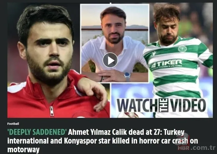 Futbolcu Ahmet Çalık’ın ölümü dünya basınında! Manşetten verdiler: Türkiye’de trajedi