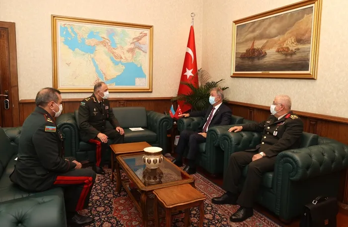 Milli Savunma Bakanı Hulusi Akar'dan önemli kabul! Azerbaycan Genelkurmay Başkanı ile görüştü - 2