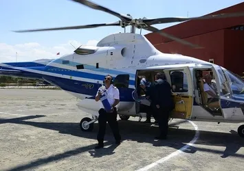 İzinsiz havalanan helikopter Ağaoğlu'nun çıktı