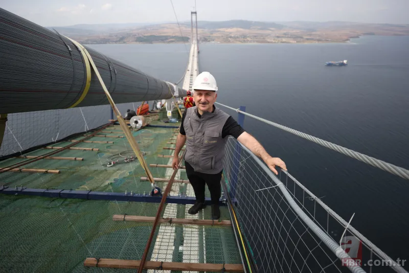 1915 Çanakkale Köprüsü için büyük gün: İlk adım atıldı! 318 metre yükseklikten görüntülendi 6