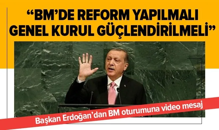 Son dakika: Başkan Erdoğan BM Kovid-19 özel oturumunda konuştu:
