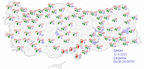 1680896342581.png Kuvvetli sağanak yağış yolda! Meteoroloji gün vererek milyonları uyardı! İstanbul Ankara İzmir hava durumu... - 9