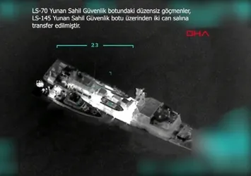 Yunan Ege'de mültecileri ölüme itti! Türkiye İHA ile tespit ederek kurtardı