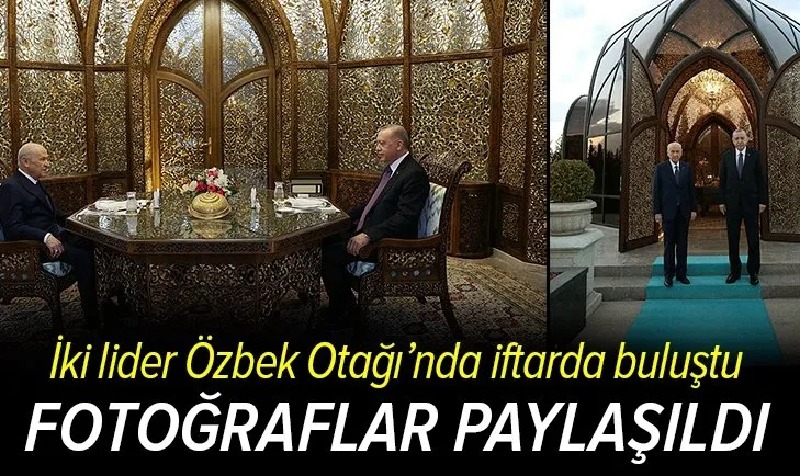 Başkan Erdoğan ve Bahçeli iftar yemeğinde bir araya geldi
