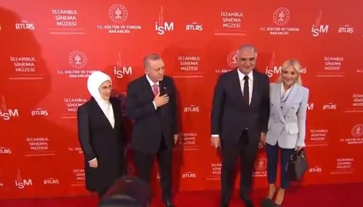 Başkan Erdoğan Tarihi Atlas Sineması’nı açtı! Törene ünlü isimler Jason Statham ve Guy Ritchie de katıldı