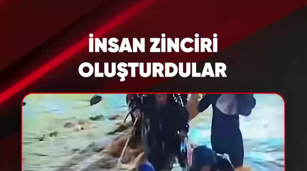 İNSAN ZİNCİRİ OLUŞTURDULAR