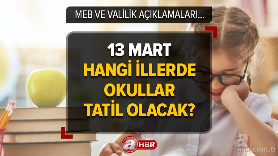 YARIN OKULLAR VAR MI, YOK MU? 13 Mart Pazartesi hangi illerde okullar tatil olacak? MEB ve Valilik açıklamaları... 1