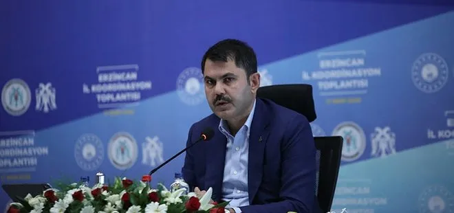 Çevre ve Şehircilik Bakanı Murat Kurum Erzincanlılara kentsel dönüşüm mesajı
