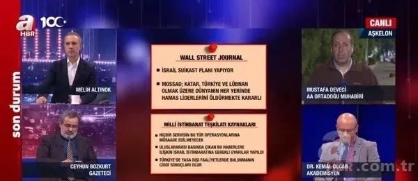 MOSSAD’ın olası operasyonunda Türkiye’nin karşı hamlesi ne olur? Emekli Albay ve Strateji Uzmanı İbrahim Keleş A Haber'de anlattı 11