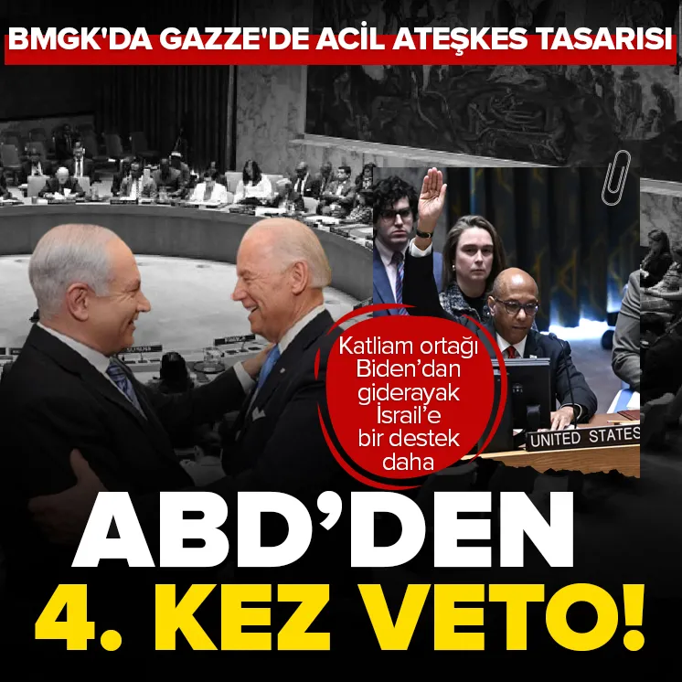 ABDden ateşkes karar tasarısına veto!