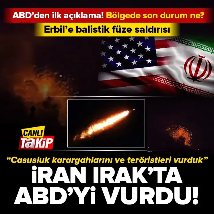 İran ordusu Irak’ta ABD’yi vurdu!