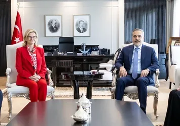 Bakan Fidan Uluslararası Telekomünikasyon Birliği Genel Sekreteri Bogdan-Martin'i kabul etti
