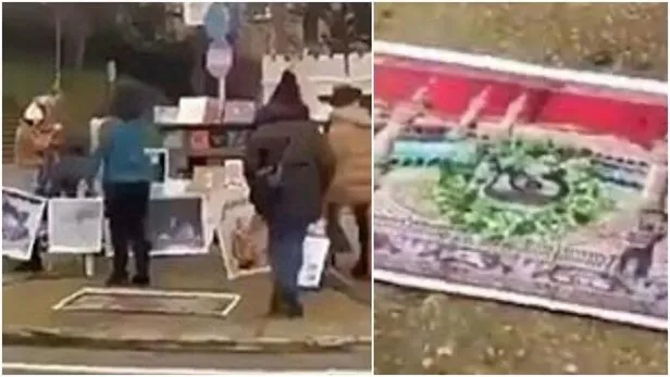 Son dakika: AK Parti Sözcüsü Ömer Çelik’ten Boğaziçi Üniversitesi önünde Kabe fotoğrafının yere serilmesine sert tepki