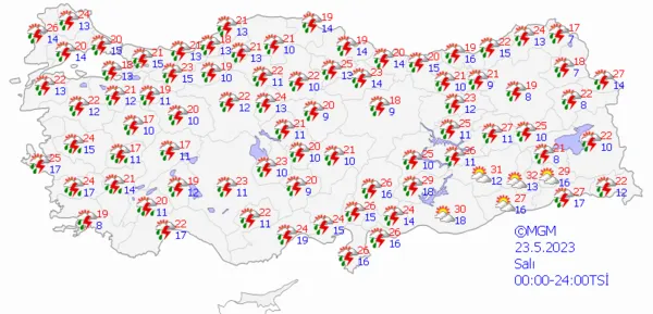 1684684177963.png Kuvvetli sağanak yağış yolda! Meteoroloji'den çok sayıda ile flaş uyarı! İstanbul Ankara İzmir hava durumu... - 5