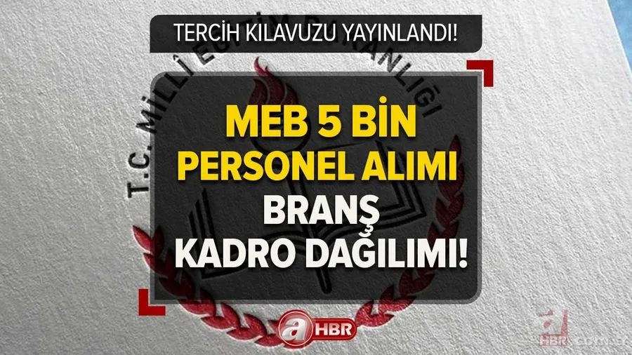 BAŞVURULAR BAŞLADI! Kılavuz yayınlandı! MEB 5 bin sözleşmeli personel alımı tercihleri ne zaman? KPSS-2023/4 Branş dağılımı, kontenjanlar... 1