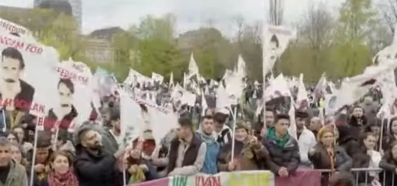 PKK destekçileri hainlerden Avrupa sokaklarında alçak provokasyon! Hedeflerinde Başkan Erdoğan var! Avrupa polisi paçavralara ses çıkarmadı
