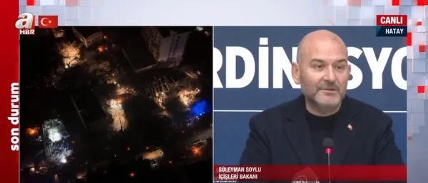 Hatay merkezli depremde kaç kişi vefat etti? İçişleri Bakanı Süleyman Soylu duyurdu