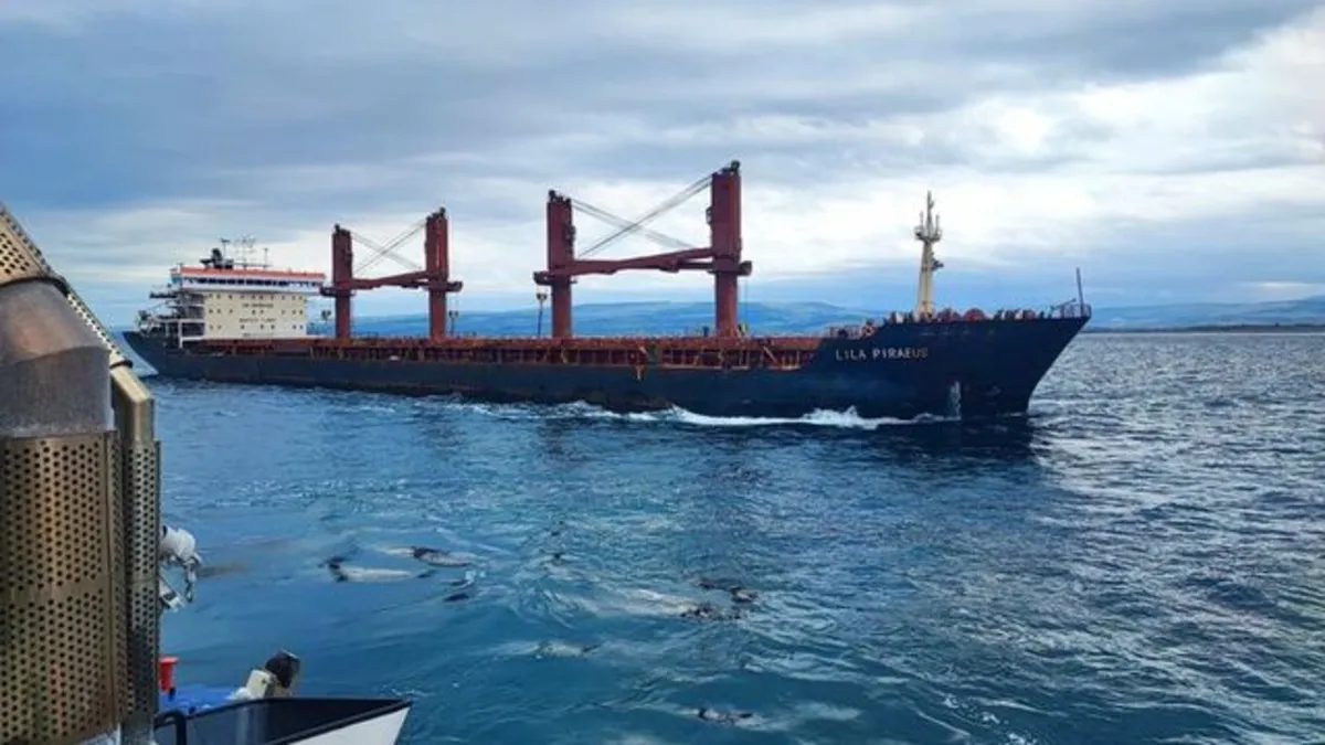 Çanakkale Boğazı'nda arızalanan kargo gemisi kurtarıldı