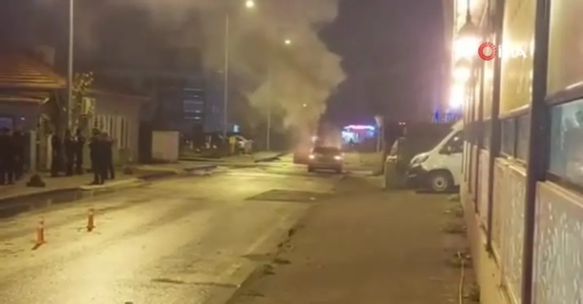 Düzce'de otomobil yangını!