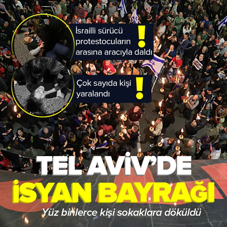 İsrailli sürücü aracıyla göstericilerin üzerinden geçti!