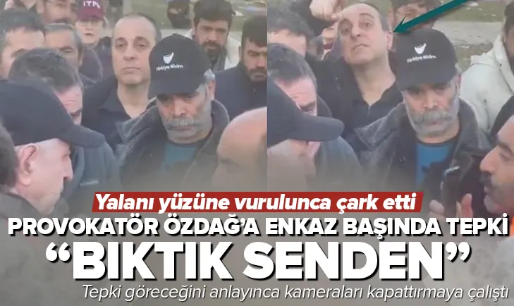 Ümit Özdağ’a enkaz başında tepki: Senden bıktık