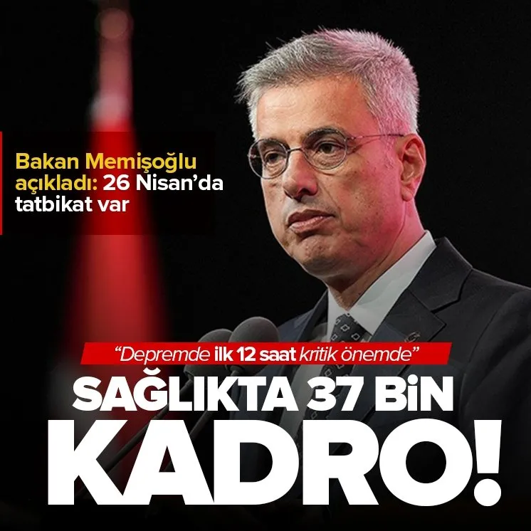 Memişoğlu müjdeyi verdi: Sağlıkta 37 bin atama!