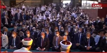 86 yıllık hasret sona erdi! İşte Ayasofya Camii’nin içinden ilk kareler