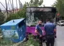 Avcılarda halk otobüsü kaza yaptı